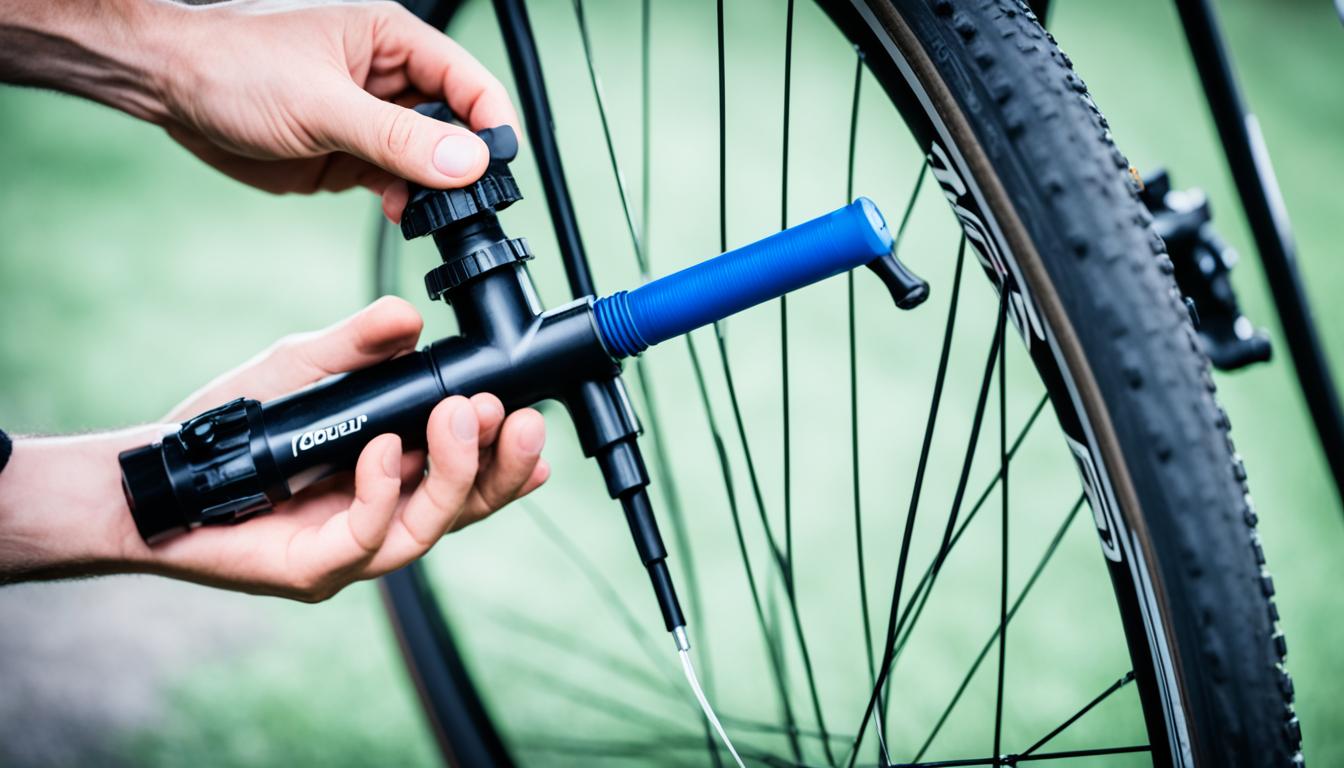 how to pump bike tire