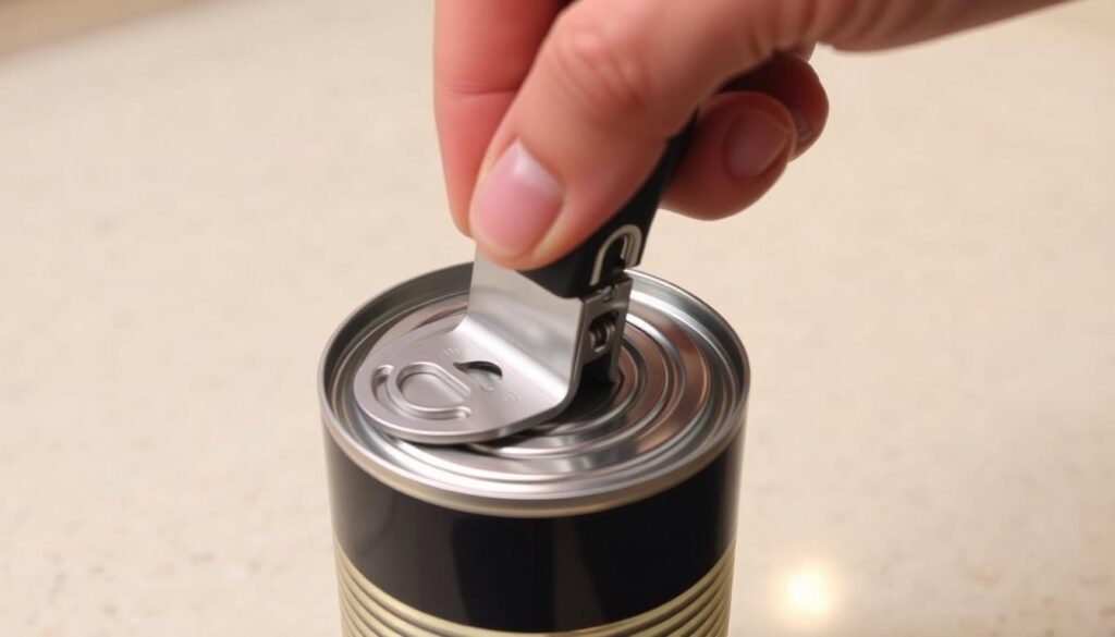 removing can lid safely